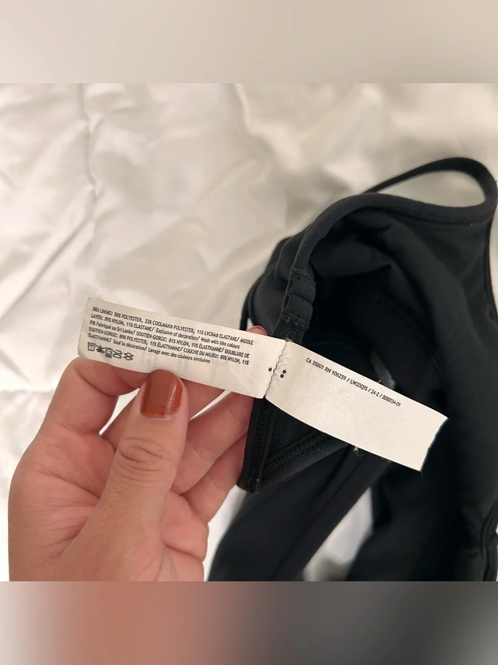 Lululemon Align Sweetheart Bra *Light Support, A/B Cup Black 6